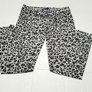 Miley Cyrus & Max Azria Y2K Cheetah Slim Fit Ankle Leggings Party Nighout S